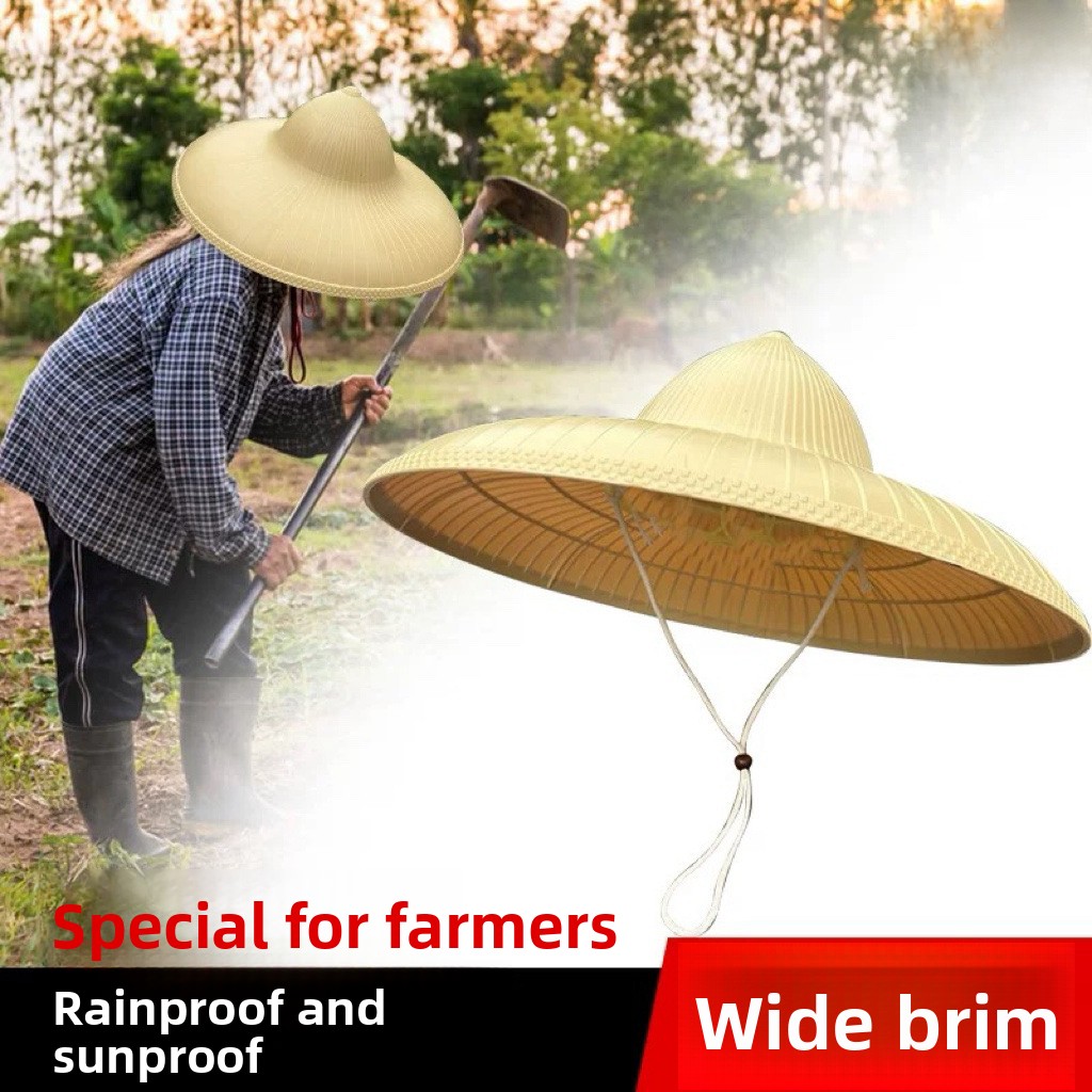 Large Brim Straw Sun Protectio - Fishing Hat ulasan dan harga