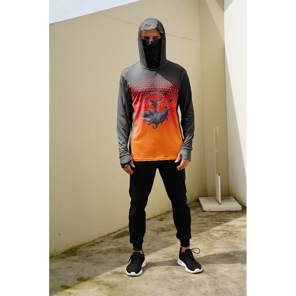 Fishing Shirts Men Sun Protect - Fishing Hoodie ulasan dan harga