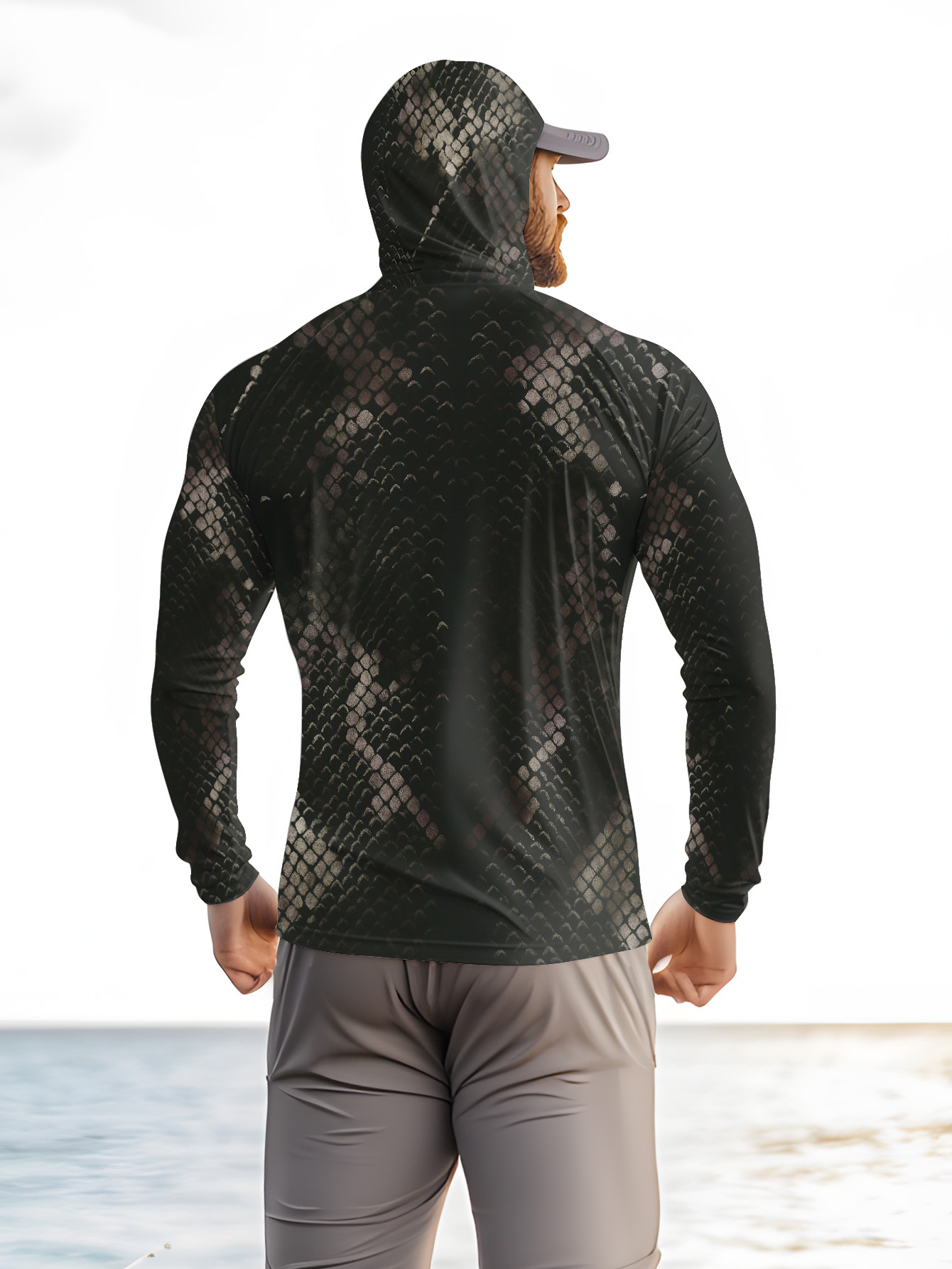 Men's Fishing Hooded Long-Slee - Fishing Hoodie ulasan dan harga