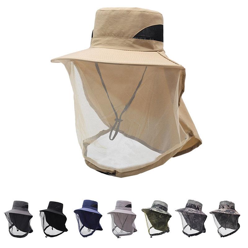 Outdoor Mosquito Proof Hat Uni - Fishing Hat ulasan dan harga