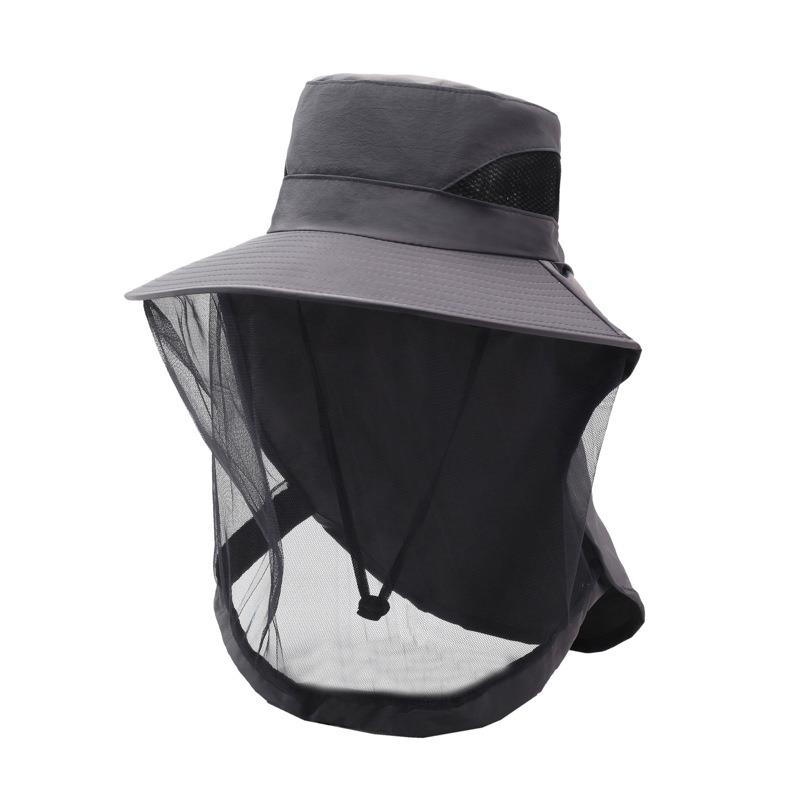 Outdoor Mosquito Proof Hat Uni - Fishing Hat ulasan dan harga