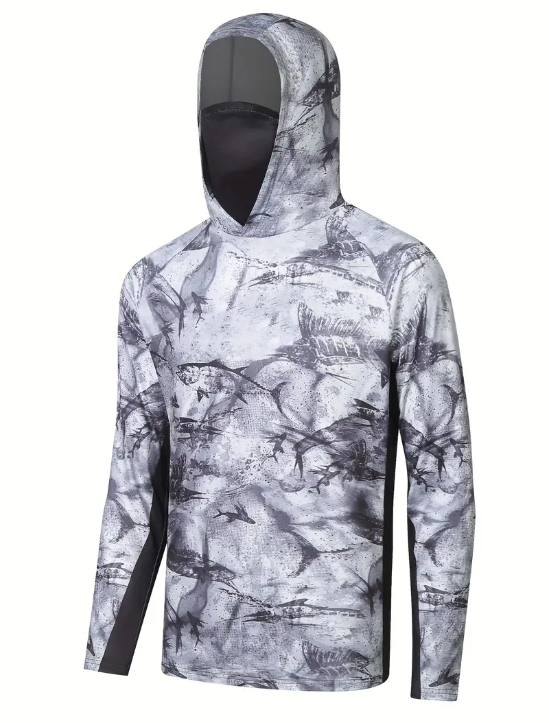 Men Uv Face Mask Fishing Cloth - Fishing Hoodie ulasan dan harga